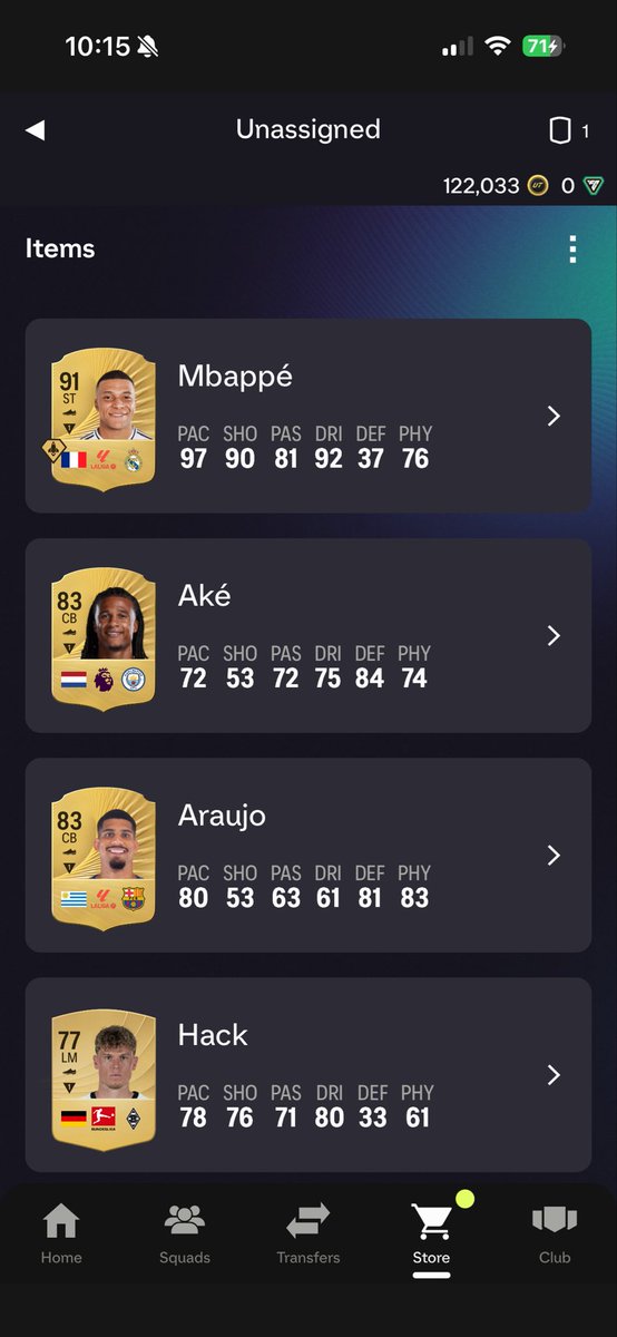 b0nester's tweet photo. back to back tradeable mbappes from league upgrades?! am i lucky or is this game cooked 🤣🥀 https://t.co/0CZussIxsN