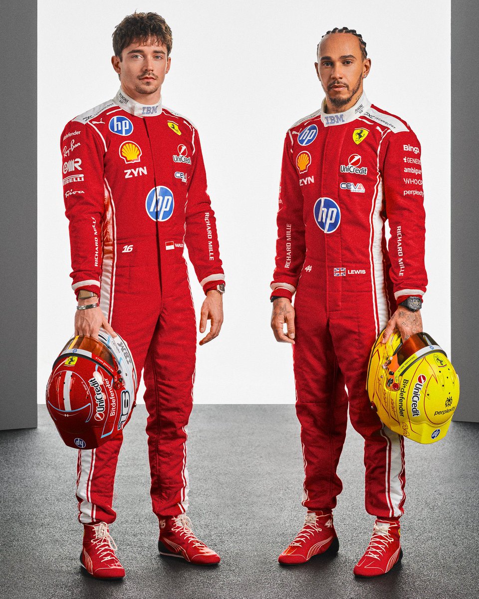 🚨 | Ferrari presenta sus trajes de carrera para la temporada 2026. 🇮🇹🔥