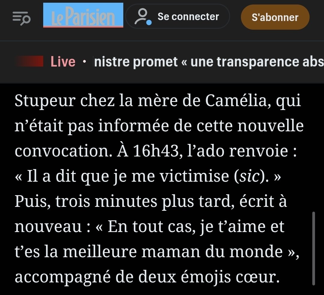 Boumboumfr's tweet image. Suite au harcèlement de Camélia, la famille envoie un courrier au proviseur.
Énervé par cette initiative, il convoque victime et auteurs du harcèlement.
Le lendemain, il convoque la victime pour la sanctionner.

Camélia s'est suicidée une heure plus tard.

En taule !