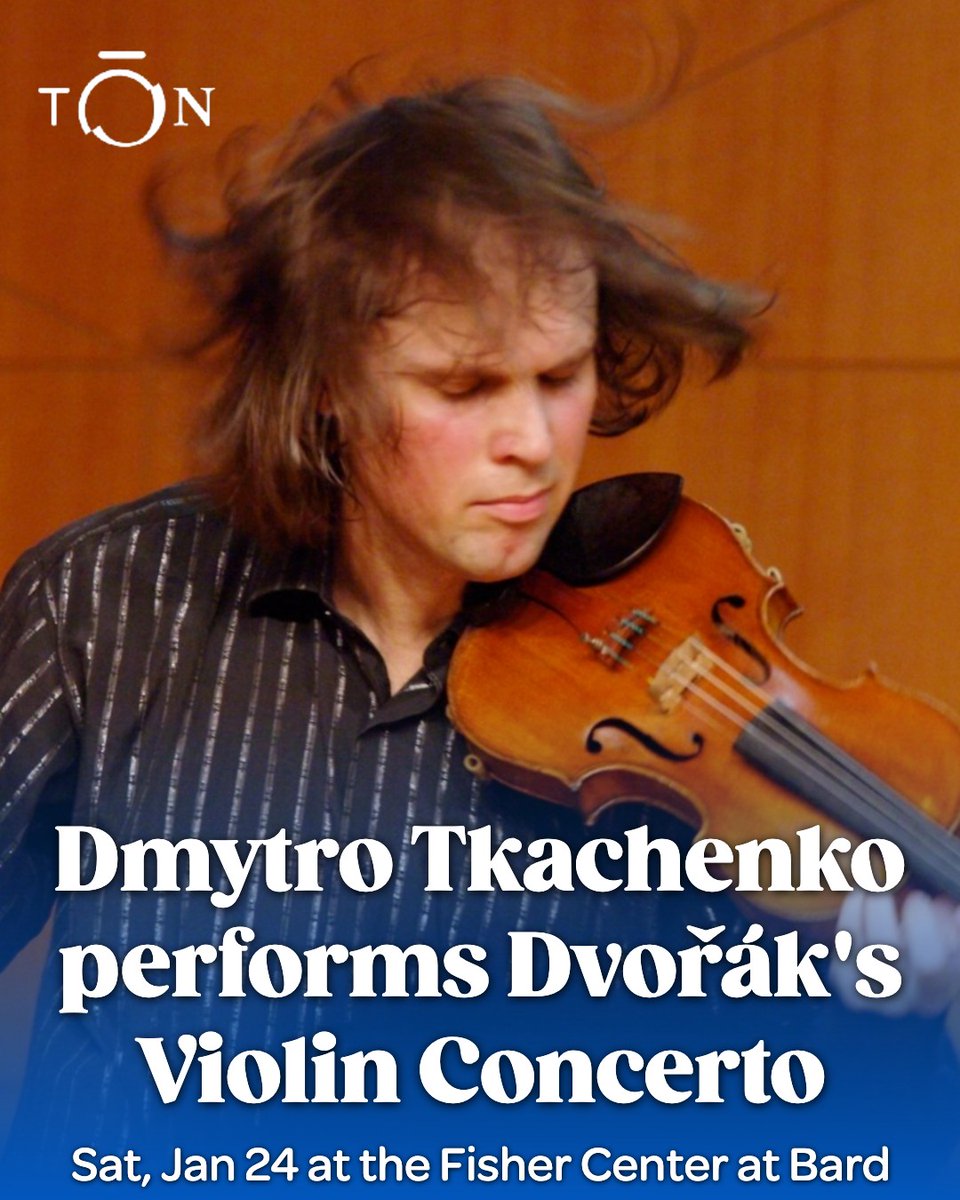 TheOrchNow's tweet photo. Ukrainian violinist Dmytro Tkachenko—winner of the Carl Nielsen, Lysenko, and Wronski Solo Violin Competitions—performs Dvořák's Violin Concerto with TŌN and guest conductor Tatiana Kalinichenko this Saturday, January 24, at @fisherctrbard. Tickets at https://t.co/XMWhpE8Hbv https://t.co/Hj5kB7nHeJ
