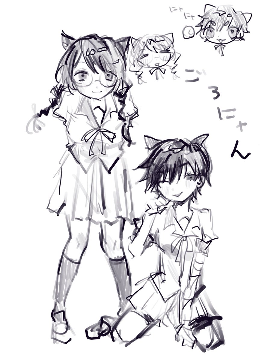 zatta_yuri5959's tweet image. この2人、🐱