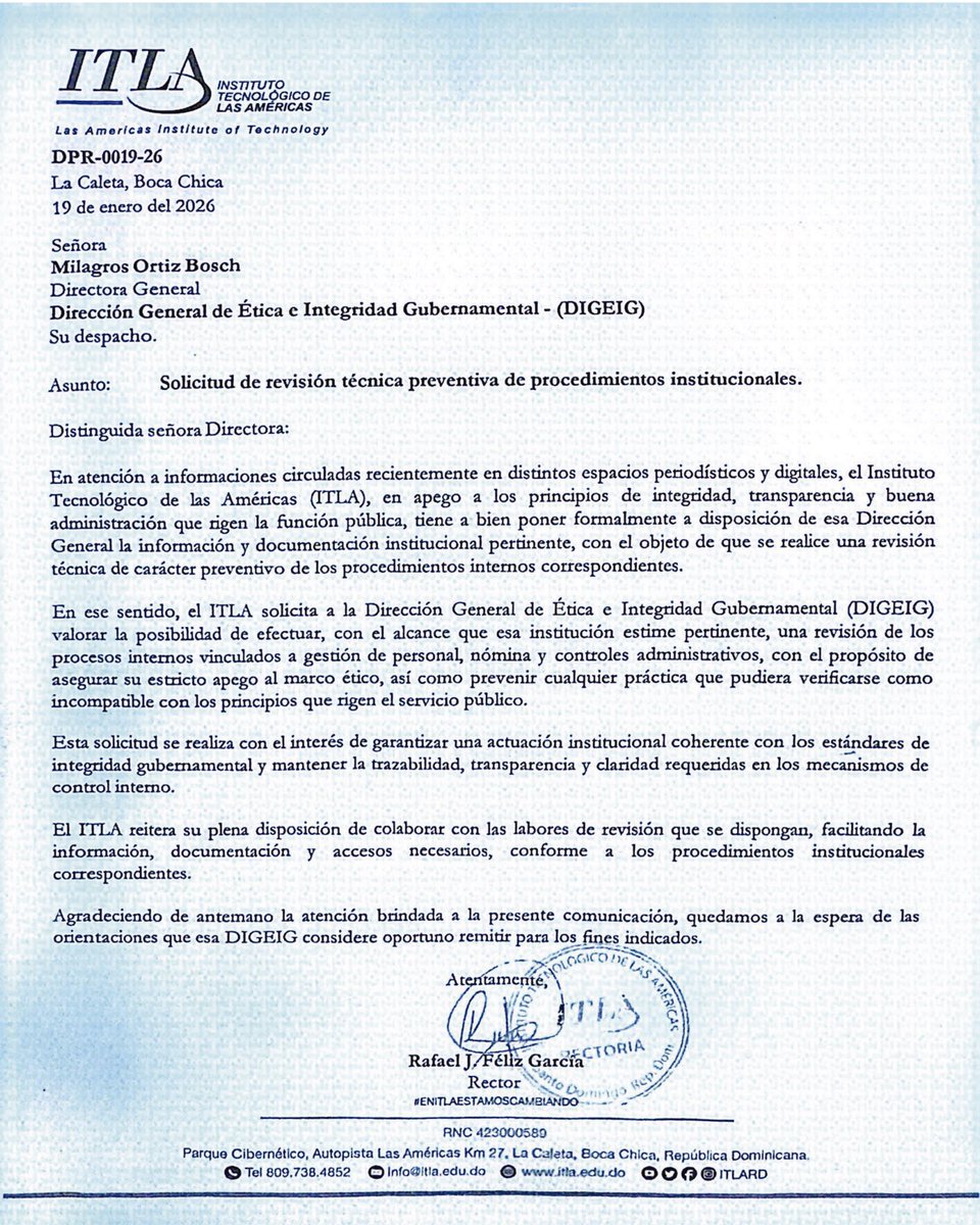 Instituto Tecnológico de las Américas tweet media