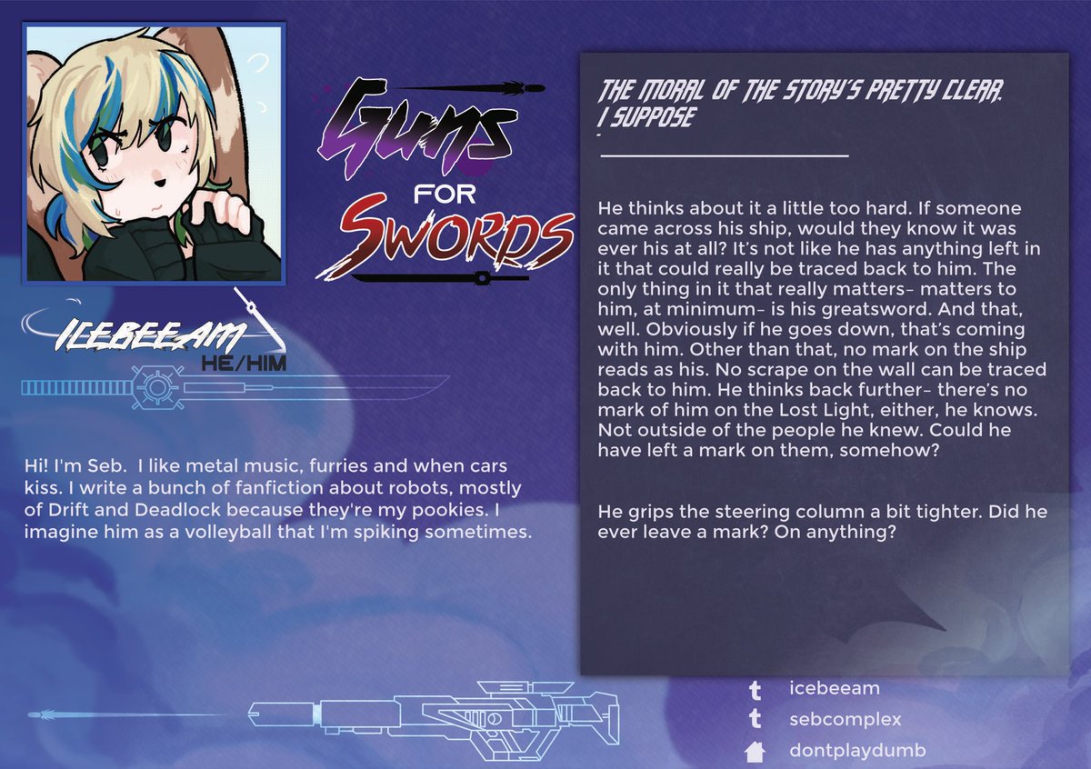 Guns For Swords 🔜 A Drift Fanzine! tweet media