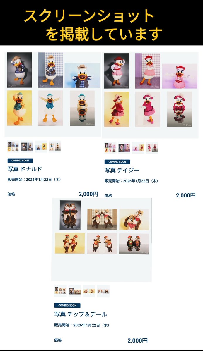 1/22 写真 「ベリーちゃん」農夫ミッキー も! ミキフレ 写真セット 1月