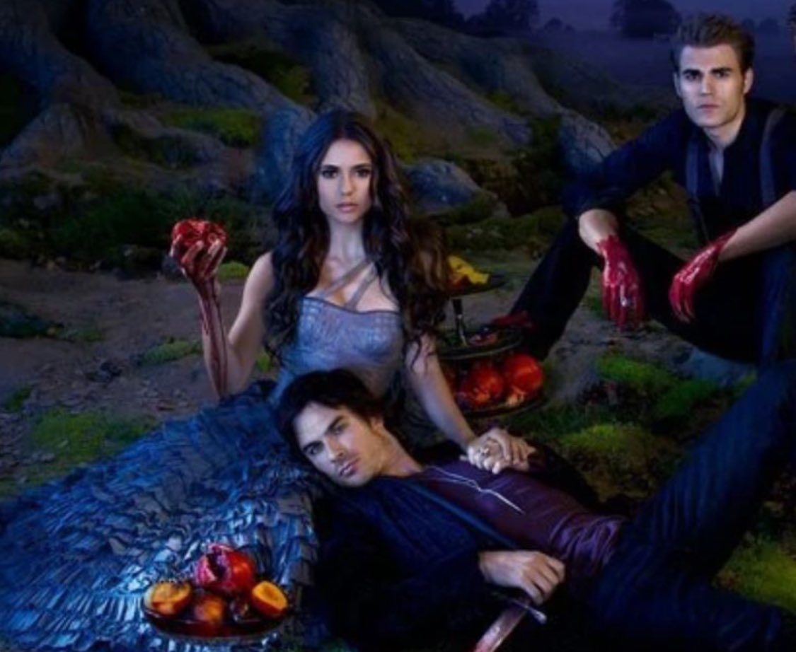 the vampire diaries photoshoot were on a whole other level