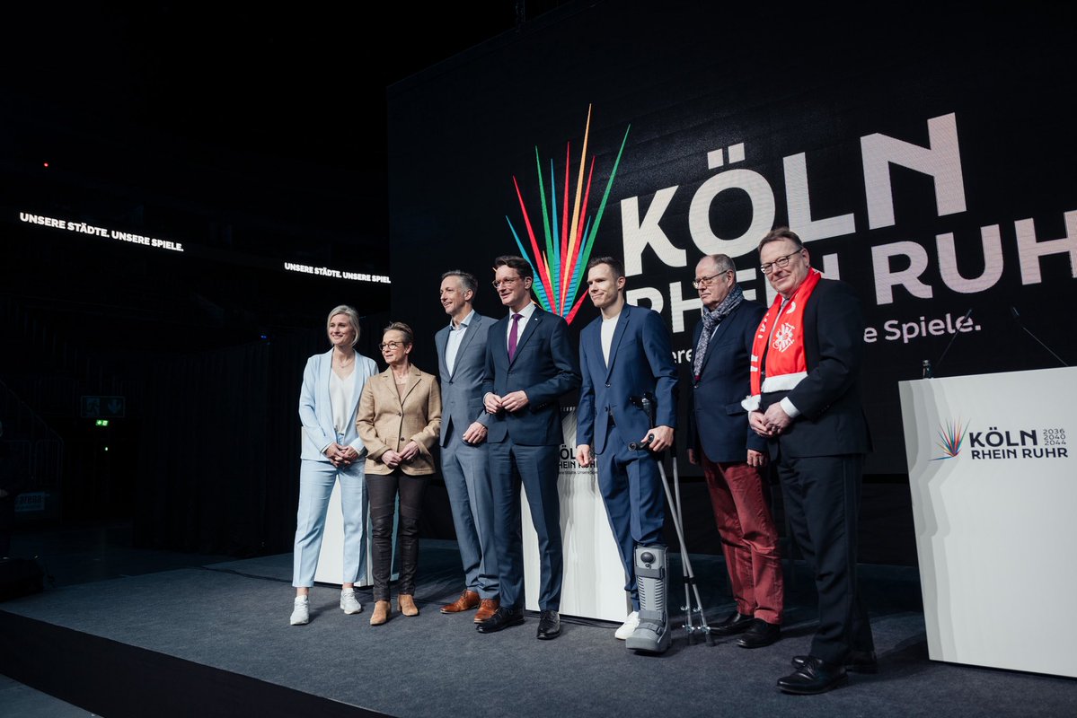 6 Menschen, 1 Ziel: Olympia &amp; Paralympics in #KölnRheinRuhr. Mit Erfahrung &amp; Glaubwürdigkeit werden diese Persönlichkeiten aus Sport, Wirtschaft &amp; Gesellschaft unsere Bewerbung unterstützen. Sie sind die Spielmacher unserer Bewerbung. Heute habe ich sie vorgestellt. 👇 (1/4)