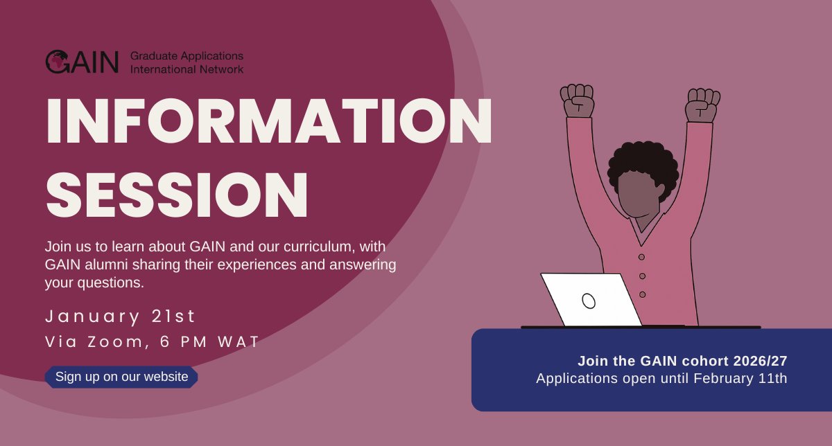 Graduate Applications International Network (GAIN) tweet media