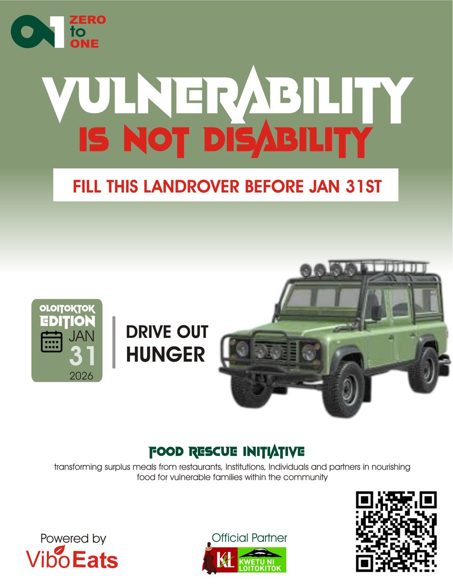 No special vehicle needed. Just a willing heart and a car.
Help us move food from surplus to families as we drive to Oloitoktok together.
#ViboEats #ViboZerotoOne #Voluntourism