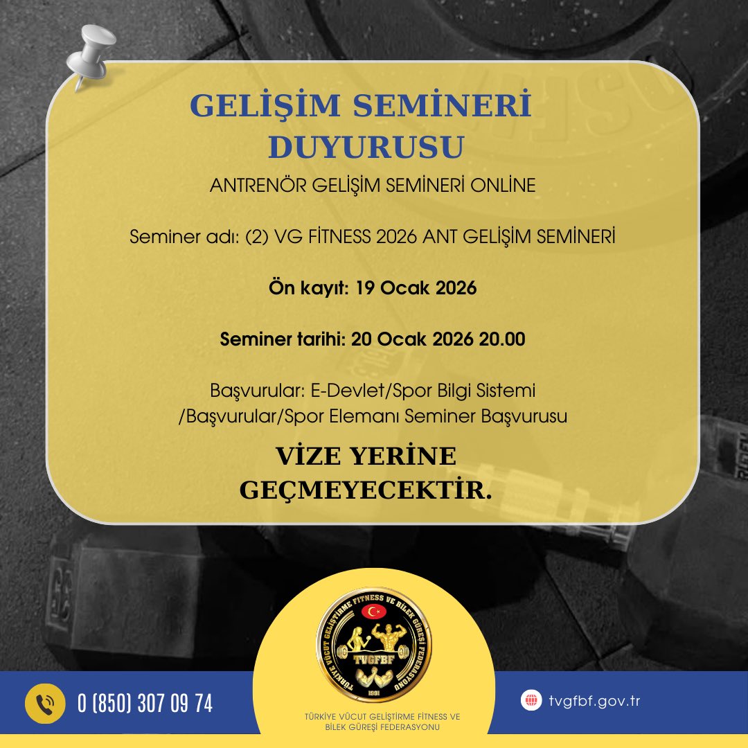 Vücut Geliştirme Fitness ve Bilek Güreşi Fed. tweet media