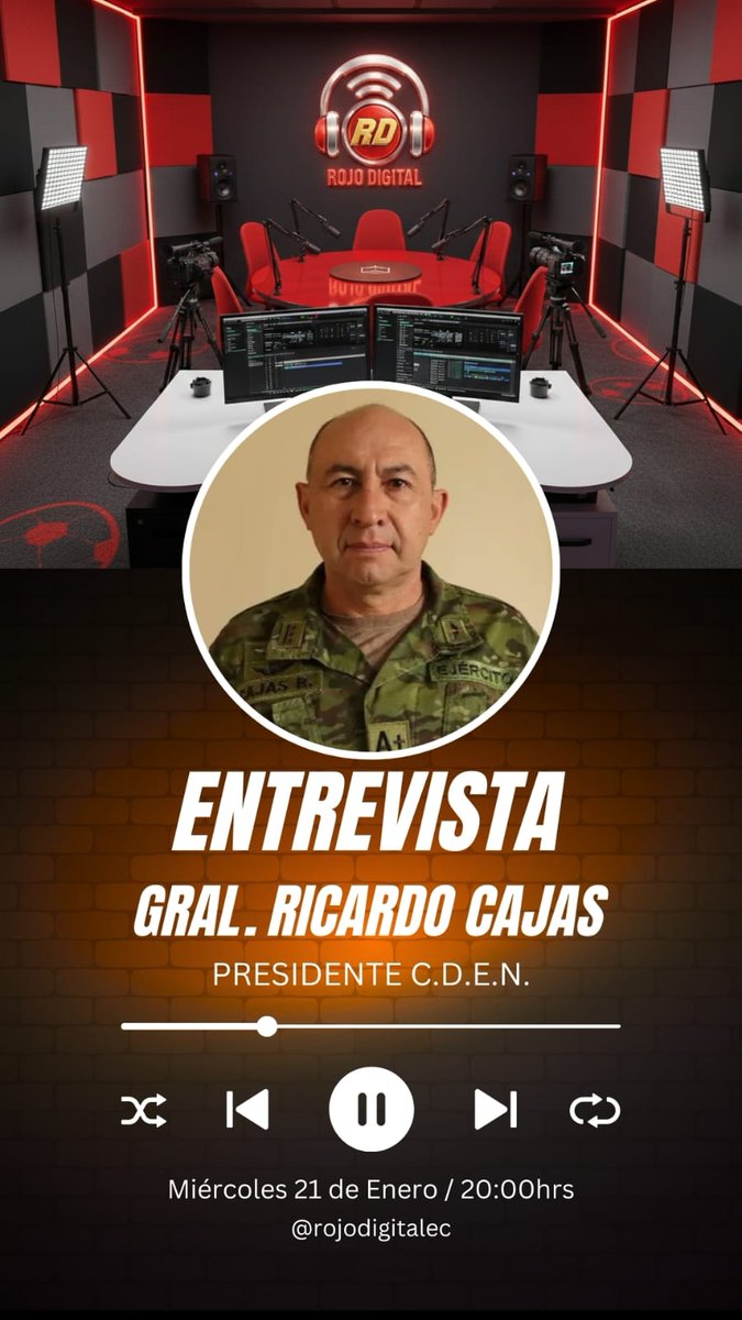 RojodigitalEc's tweet photo. Este miércoles, en una entrevista imperdible, conversaremos en vivo con el Gral. Cajas, presidente del Club Deportivo El Nacional.
Hablaremos con franqueza sobre: 
⚽ El momento actual del club
📊 Las decisiones dirigenciales
🔮 El presente y el futuro del Bitricampeón
❤️ El mensaje directo a la hinchada
Porque El Nacional es más que resultados:
es historia, es identidad y es compromiso.
📍 Transmisión en X / YouTube / Instagram
🕖 Hora: 20:00hrs
👉 La hinchada merece respuestas. No te lo pierdas.
@elnacionalec