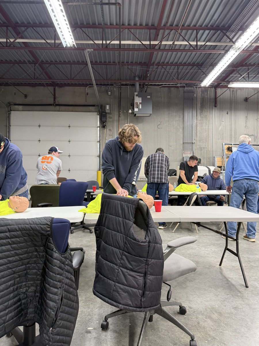 Safety first at Burleson Construction Company! Proud of our team for completing CPR, First Aid, and Silica training to keep our job sites safer every day! Thank you Jim Rhinehardt for coming out to train us!💪🏼🦺 #agc #safety