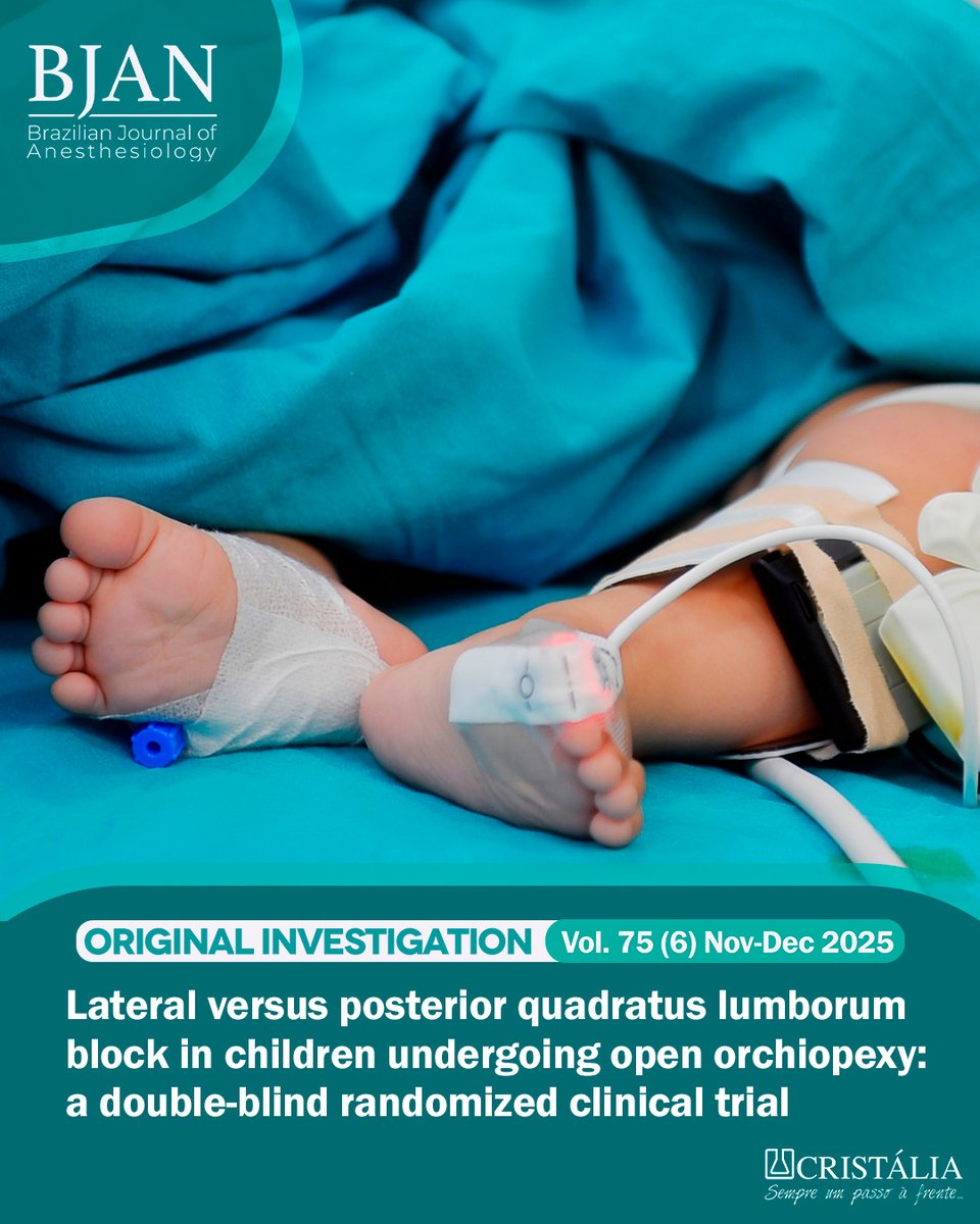 BJAN - Brazilian Journal of Anesthesiology tweet media