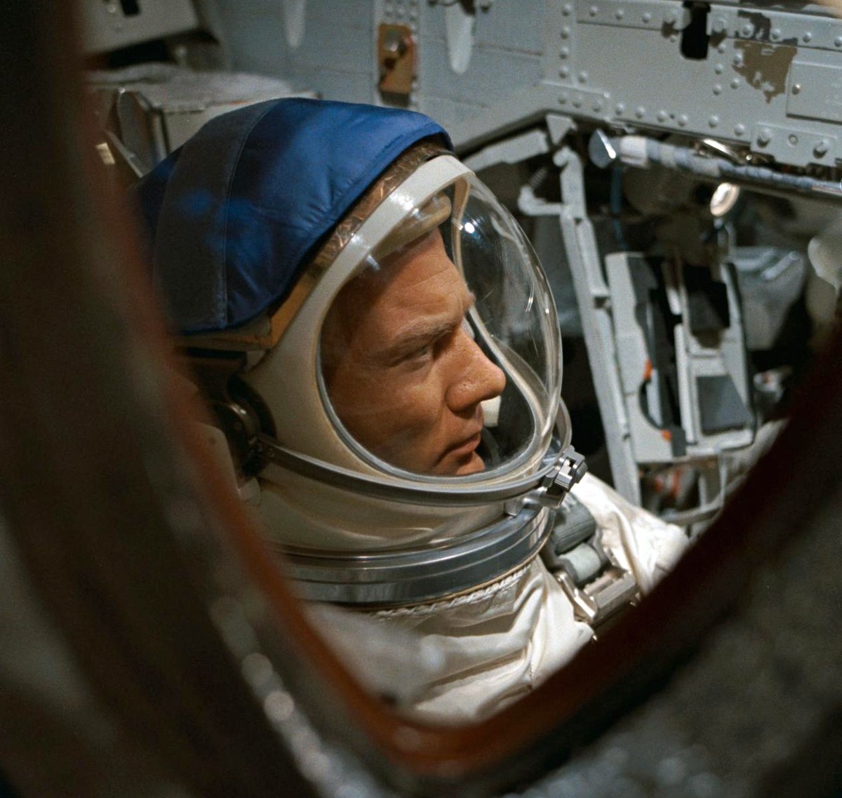 NASAhistory's tweet image. Happy 96th birthday to Apollo 11 astronaut Buzz Aldrin! 🎂 

We wish him the utmost health and happiness as he completes another orbit around the Sun.

This photo was taken 60 years ago this November as Aldrin embarked on his first spaceflight: Gemini XII.