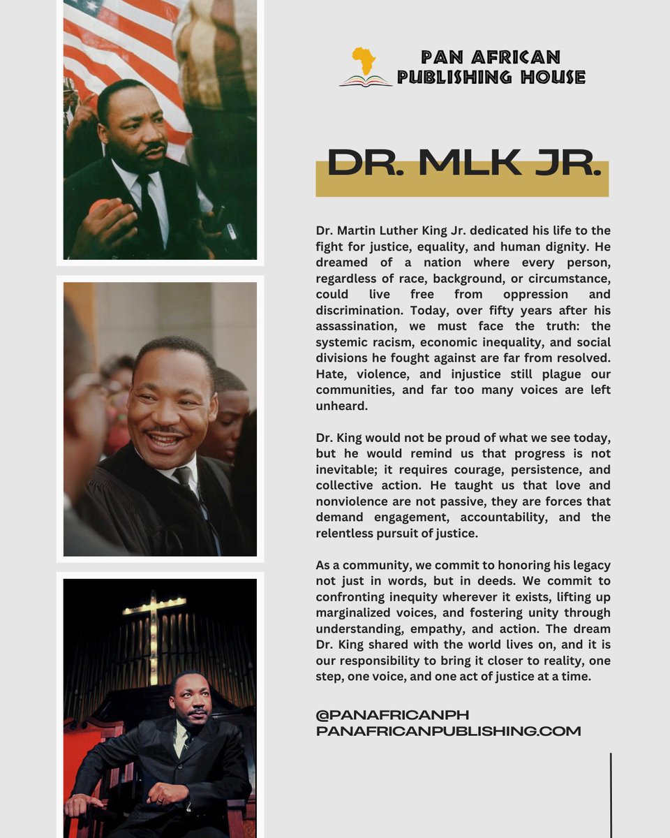 Today, we honor Dr. Martin Luther King Jr., who dedicated his life to justice, equality, and human dignity. His dream of a world free from oppression reminds us that progress is not inevitable—it takes courage, persistence, and collective action.