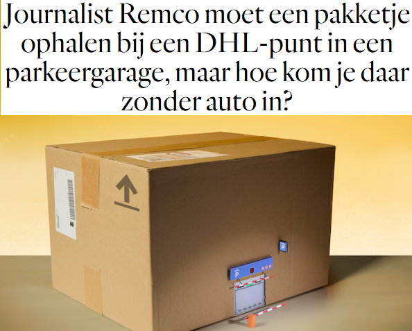 DHL heeft mij wel eens tegen de afspraak in naar een pakketpunt in the middle of nowhere in het Westelijk Havengebied gestuurd, op 8km fietsen.
Maar pakket achter deur die je zonder parkeerkaart niet kan openen, is zo mogelijk nog klantonvriendelijker: parool.nl/ps/journalist-…