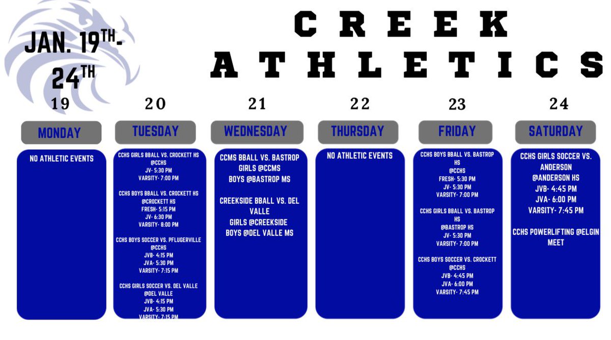Cedar Creek Athletics tweet media