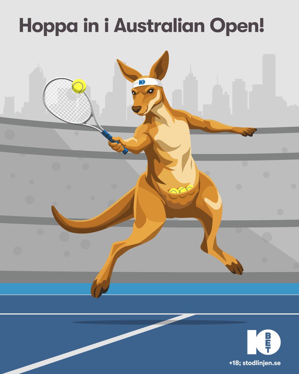 Vem börjar 2026 med att glänsa bland alla aussies? Spela på årets första Grand Slam och ta del av fina odds hos 10bet.