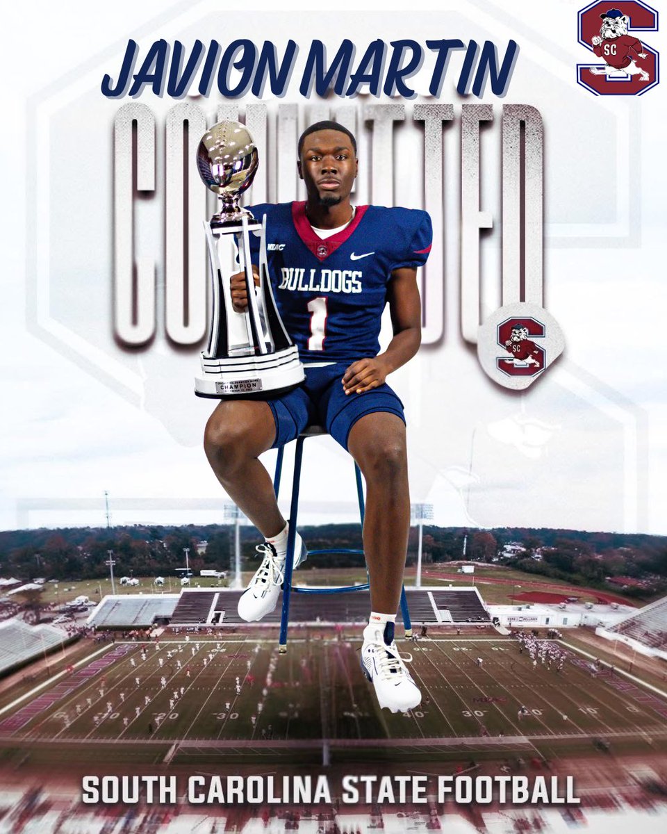 CoachMackMartin's tweet photo. Dog gone be a Dog #Committed 
@JavionMartin11 is back in South Carolina! Congratulations Son go ball out 🫱🏿‍🫲🏾

#GoDogs
@scstateathletics @meacsports @SCState_Fb 
#PayTheFEE
#DigDEEP
#FearTheBITE
#CWCW
🔴🔵🐶🏈 https://t.co/m41cwpo9Wn