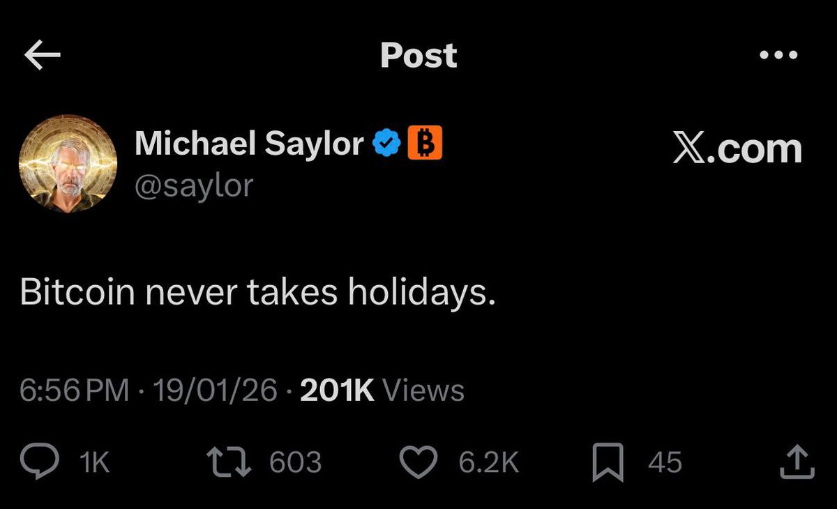 MICHAEL SAYLOR: BITCOIN NEVER TAKES HOLIDAYS. #BITCOIN #BTC #MICHAELSAYLOR  #CRYPTO #HODL #FINANCE #DIGITALGOLD
