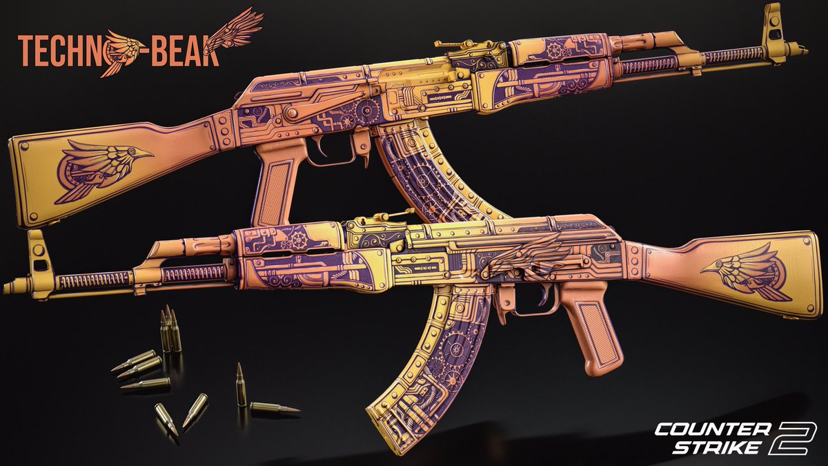 SimpleP79623729's tweet photo. @CounterStrike AK-47 | TECHNO-BEAK🐦⚙️🛠️

Today I updated to a new version, now when worn out the design does not erase, but becomes covered with dirt.

https://t.co/9LkI0AQf57 https://t.co/NwR1ldr98w