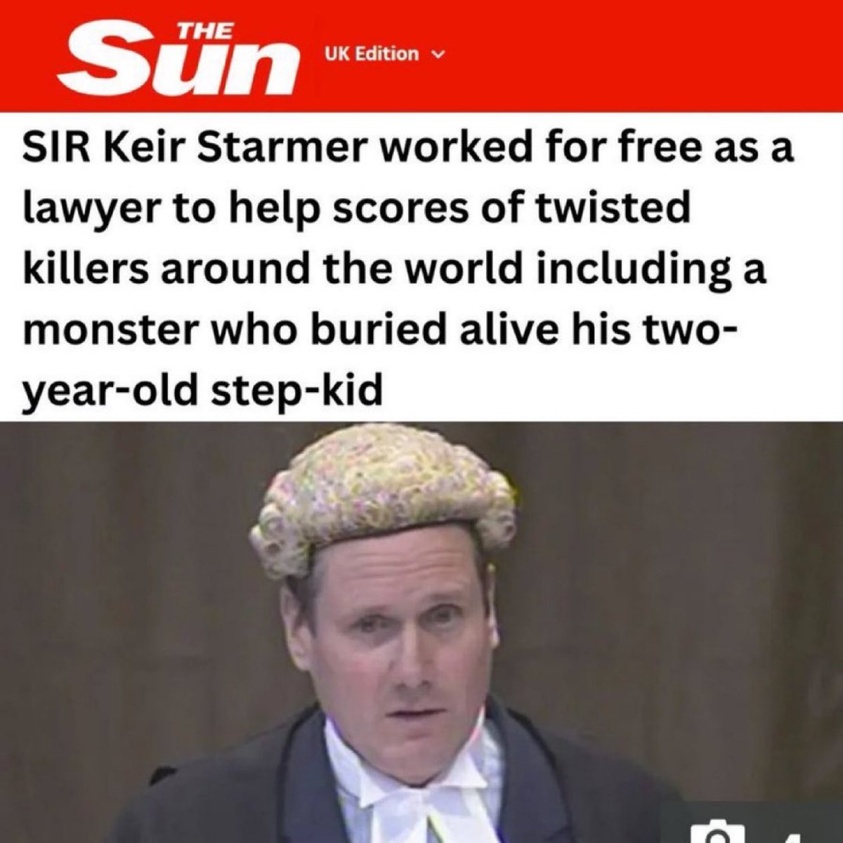 This shows the character of Keir Starmer and what he stands for.