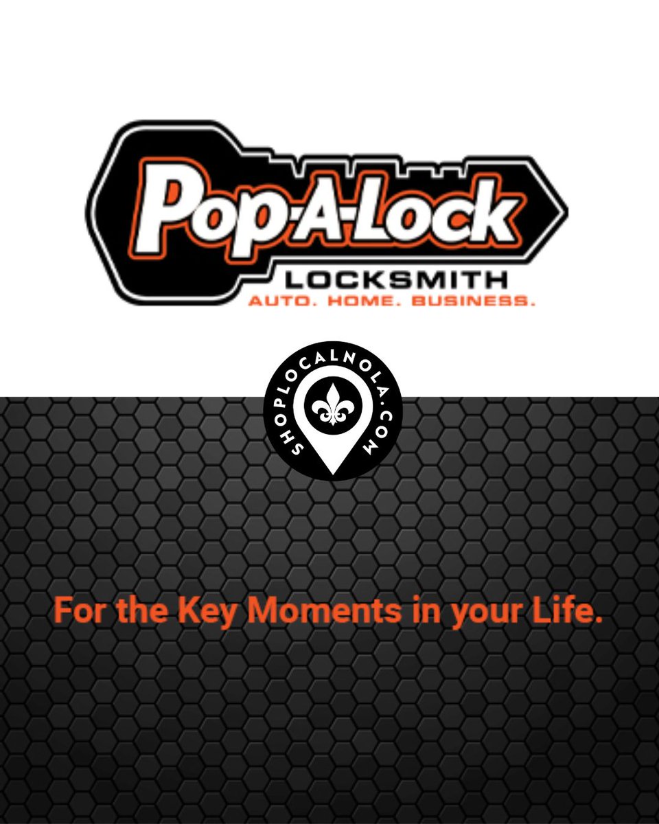 ShopLocalNola's tweet photo. New Listing!

Now featured: Pop-A-Lock New Orleans, a trusted commercial locksmith dedicated to keeping offices, retail spaces, and industrial properties secure.  
Explore local favorites at https://t.co/pv7FpowvXX.

#ShopLocalNOLA #SLN #NOLAListings https://t.co/fkw6J3j2Jp