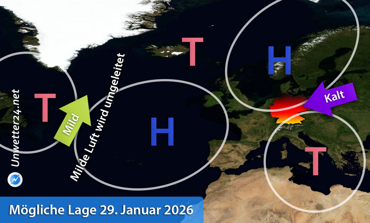 ❄️ Trend: Kalte Phase und kein Ende in Sicht ❄️

Fast schon unauffällig findet die Kälte ihren Weg zu uns. Sie wird uns allerdings sehr lange begleiten. Wo aber bleibt der Schnee?

Eine Übersicht: unwetter24.net/2026/01/19/tre…

#Frost #Schnee #Winter #Wetter