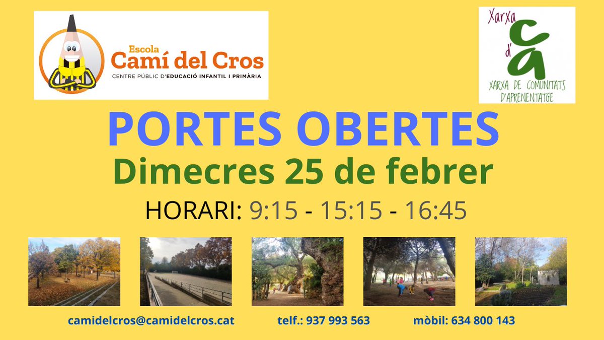 Escola Camí del Cros tweet media
