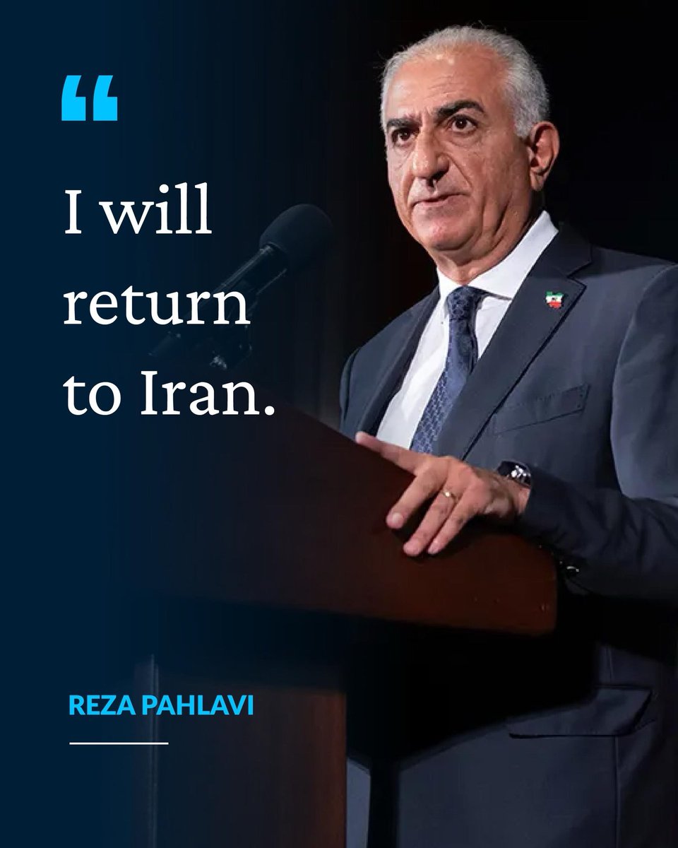 ⁨"I will return to Iran."

Prince Reza Pahlavi
Washington, D.C.
January 16, 2026⁩