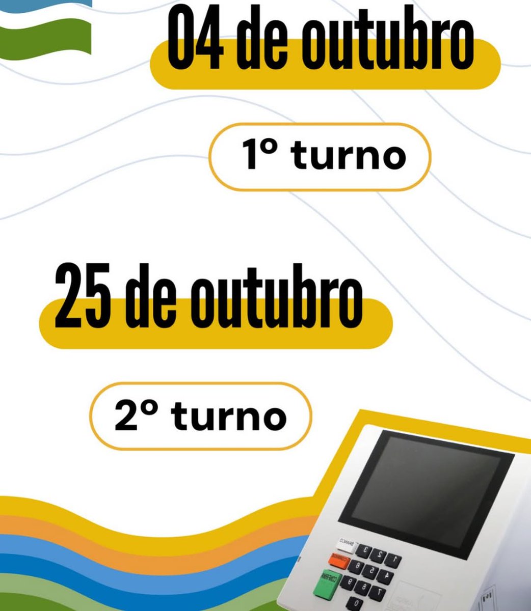 Fique por dentro das principais datas do calendário eleitoral 2026.

Regularize sua situação pelo site do TSE: tse.jus.br (Autoatendimento Eleitoral)

O voto é obrigatório a todos os brasileiros que tenham entre 18 e 69 anos de idade, mesmo residentes no exterior.