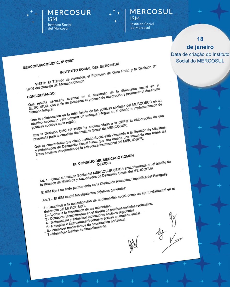 Instituto Social del MERCOSUR (ISM) tweet media
