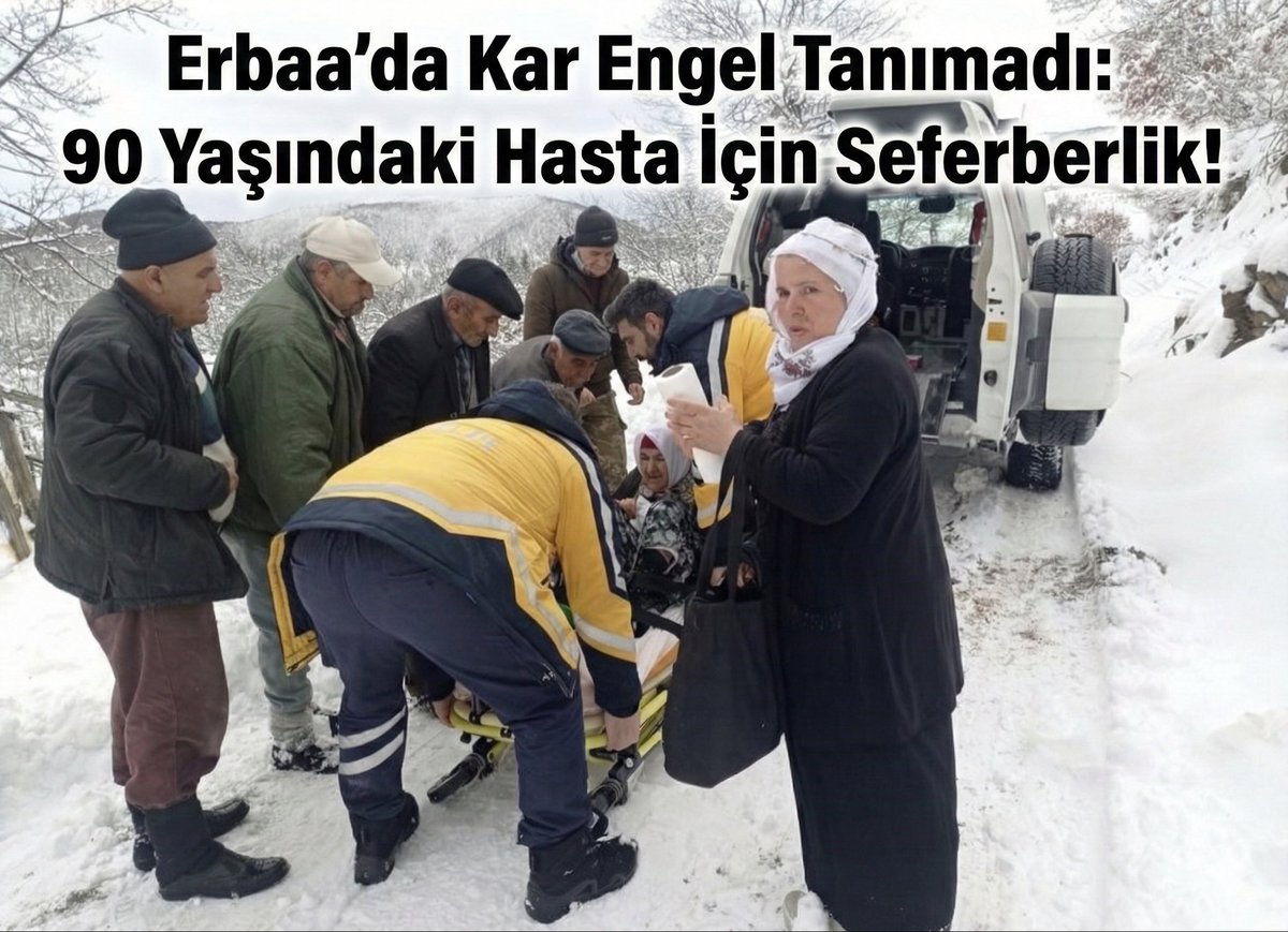 ERBAA’DA KAR ENGEL TANIMADI! ❄️🚑
Erbaa'nın Erdemli Köyü'nde rahatsızlanan 90 yaşındaki vatandaşımız için ekipler zamanla yarıştı.
Kapanan köy yolu İlçe Özel İdare ekiplerince açıldı, sağlık ekipleri hastayı güvenle hastaneye ulaştırdı. Geçmiş olsun. 🙏
#Tokat #Erbaa #karyağışı