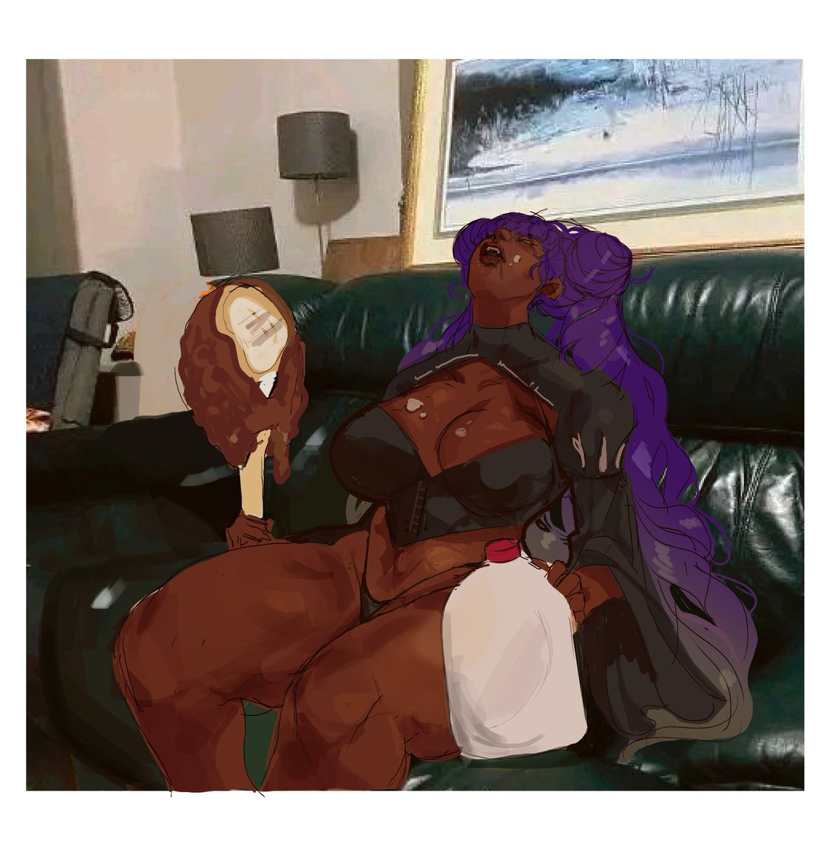 Big Kohana off da big meat on the bone and milk #a0art