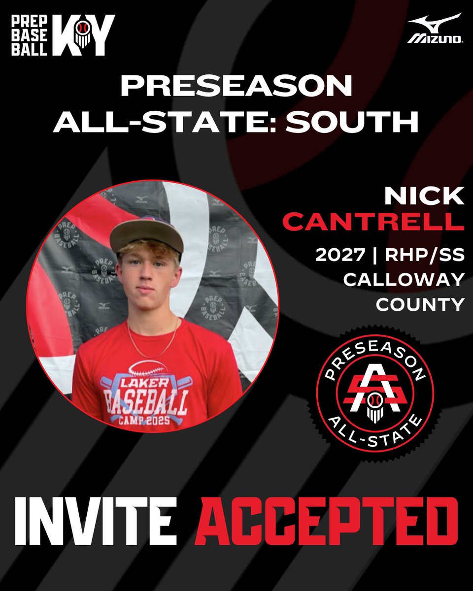 PrepbaseballKY's tweet image. 🎟️ PSAS SOUTH: INVITE ACCEPTED 🎟️

2027 RHP/SS Nick Cantrell (@BaseballLakers) has accepted his invite to this year’s Preseason All State South!

👤 &amp;gt;&amp;gt; loom.ly/DGws8q4 || @Nick_Cantrell27

#KYPSAS26 || @prepbaseball