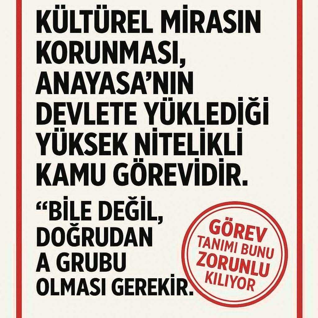 #KulturelMirasUzmani #KulturelMirasUzmaninaAdalet