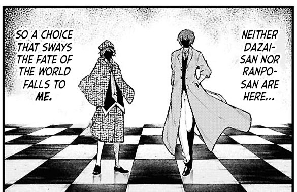 mushicomeback's tweet photo. ranpo’s last appearance: chapter 127 december 3rd 2025 https://t.co/cEVWGcEW6h
