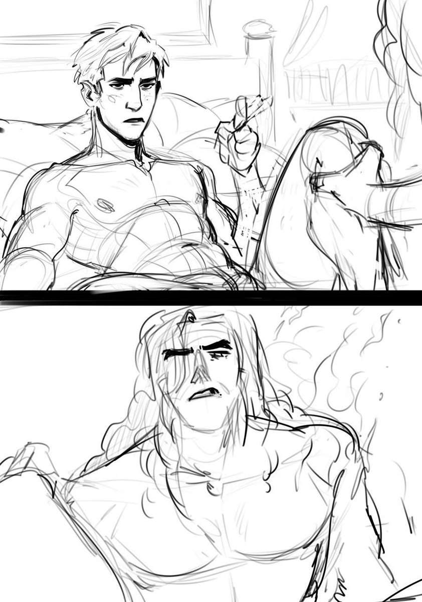He's kinda... On fire.. (can't blame him)