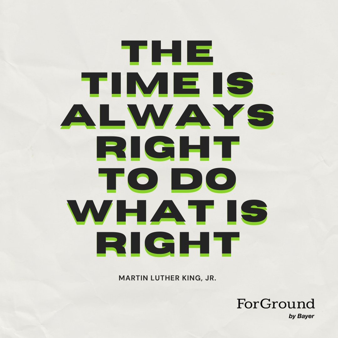 ForGround_Bayer's tweet image. The right choices aren’t always the easiest—but they matter.

They shape what comes next. 🕊️

#MLKDay #ForGround #LeadWithPurpose #Reflection