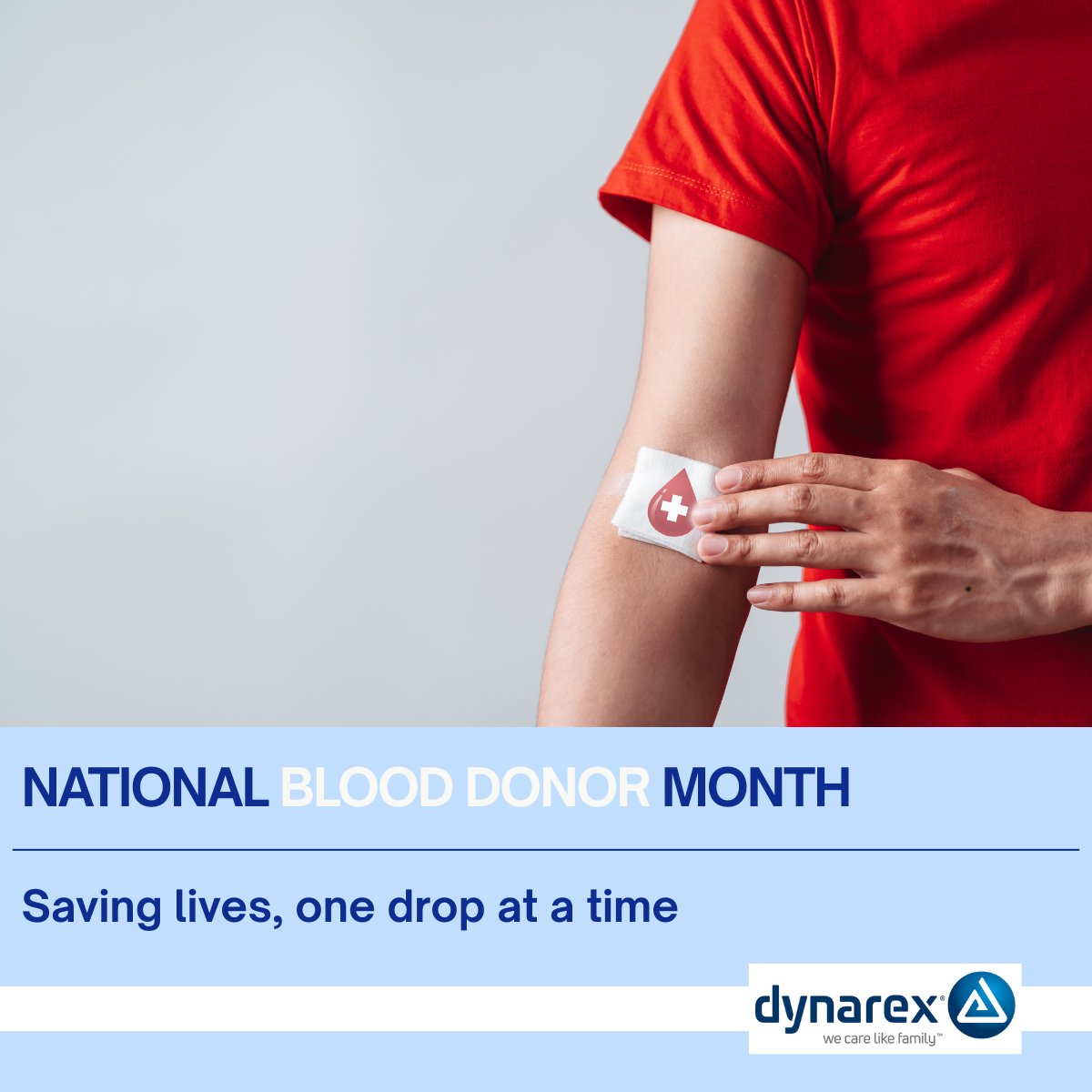 Every unit matters. This National Blood Donor Month, it's time to honor the donors and healthcare professionals who keep blood available for patients in need. From everyone here at Dynarex, thank you for everything you do! #NationalBloodDonorMonth #HealthcareHeroes