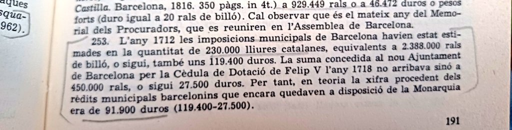 Com i quan va començar l'espoli fiscal? Doncs des del mateix moment que les tropes borbòniques van conquerir Catalunya. Una dada: l'any 1718 Felip V ja s'enduia ni més ni menys que tres quartes parts dels impostos recaptats per Barcelona. Pillatge en estat pur.
