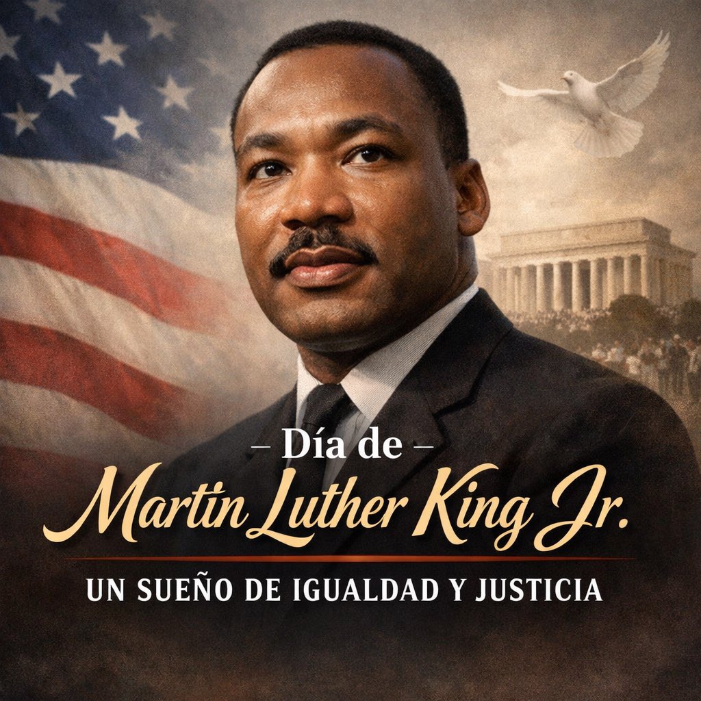 LatinOpinionB's tweet image. Hoy honramos la vida y el legado del Dr. Martin Luther King Jr.
Su lucha por los derechos civiles sigue inspirándonos a construir un país más libre y más justo.

#MLKDay #IHaveADream LatinOpinionBaltimore.com