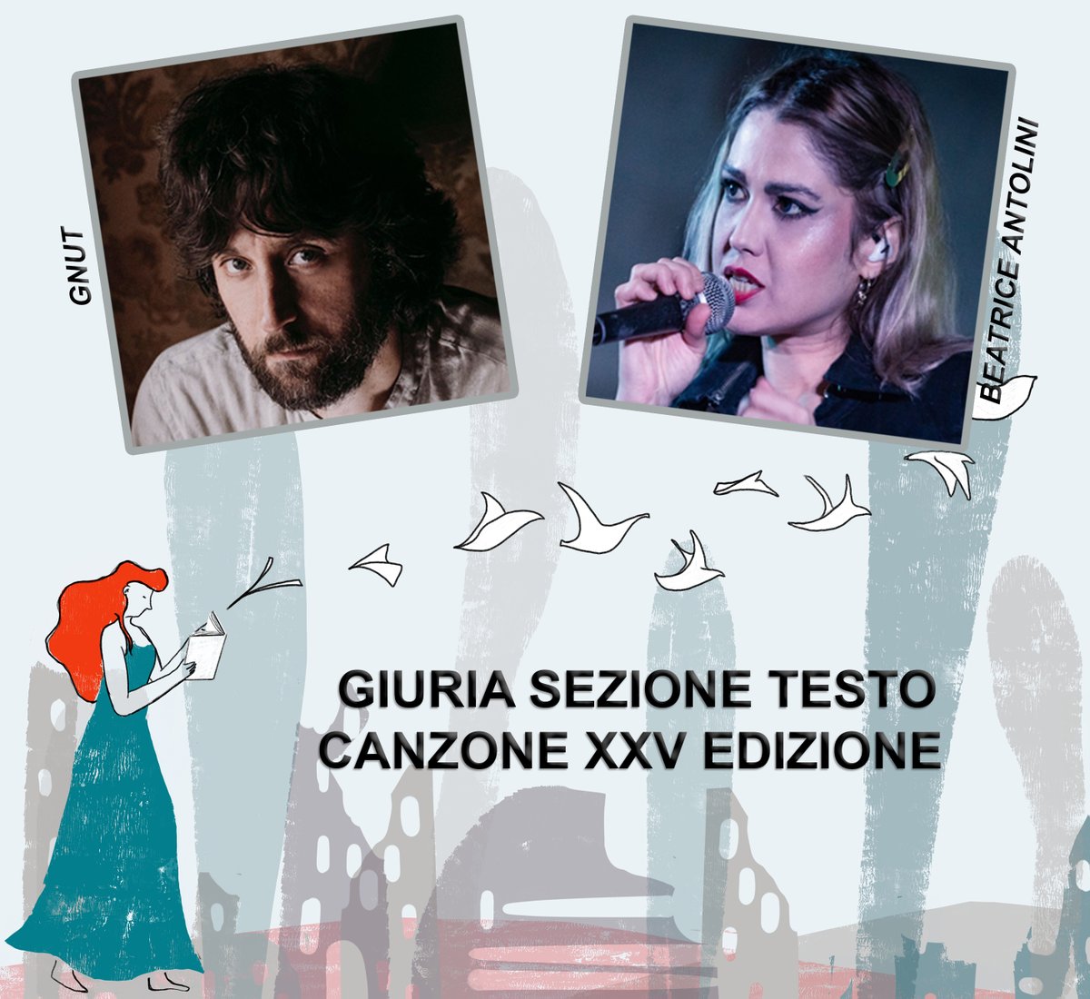 PremioInediTO's tweet photo. Avete tempo fino al 31 Gennaio per iscrivervi alla sezione TESTO CANZONE della XXV edizione. I tre brani vincitori riceveranno un contributo per la registrazione, promozione e distribuzione con Sorridi Music

In Giuria Gnut, Beatrice Antolini e Luca Fol (vincitore 2025). https://t.co/2XysmlujIu