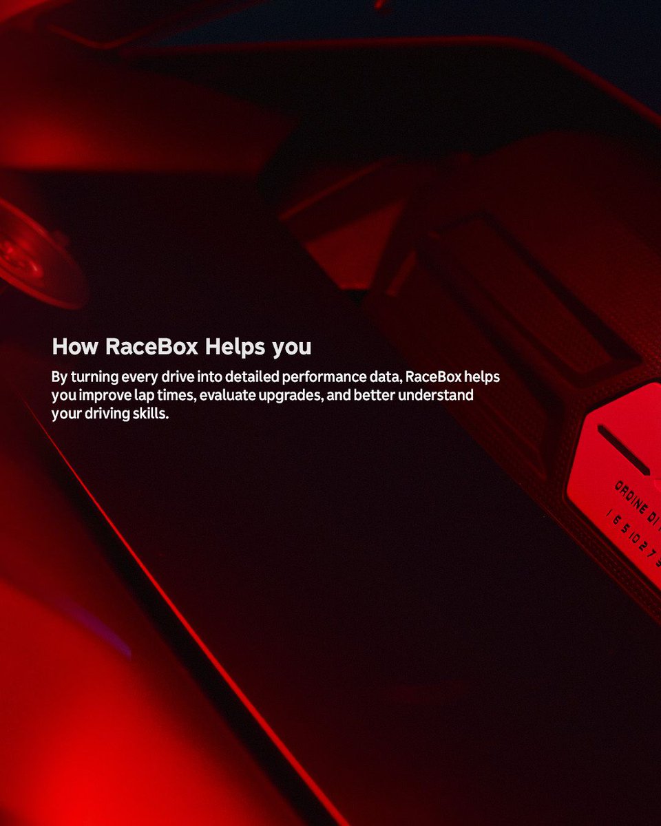 RaceBox_Pro's tweet photo. It sure looks good under the red lights. 

 #racebox #performancemeasurement #carenthusiast #performancetech #drivingpassion https://t.co/K6gSmvPy1l