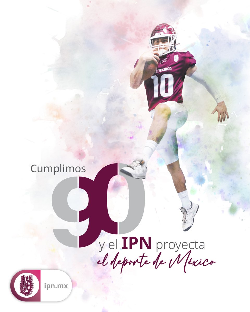 🏈❤️ 90 años formando cuerpo, mente y carácter. A lo largo de nueve décadas, el #IPN ha impulsado el deporte en la juventud mexicana, fomentando la disciplina, el trabajo en equipo y la pasión por superarse. En sus aulas y campos se han forjado generaciones que encontraron en el