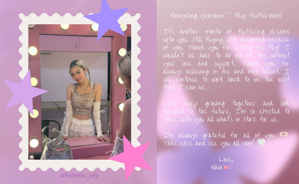 Happy 9th monthsary, Flutterbi! 🦋🩵

#flutterbi #urgirlnabi