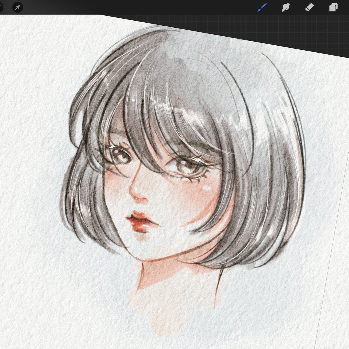 ลองบรัชสีน้ำ🥰