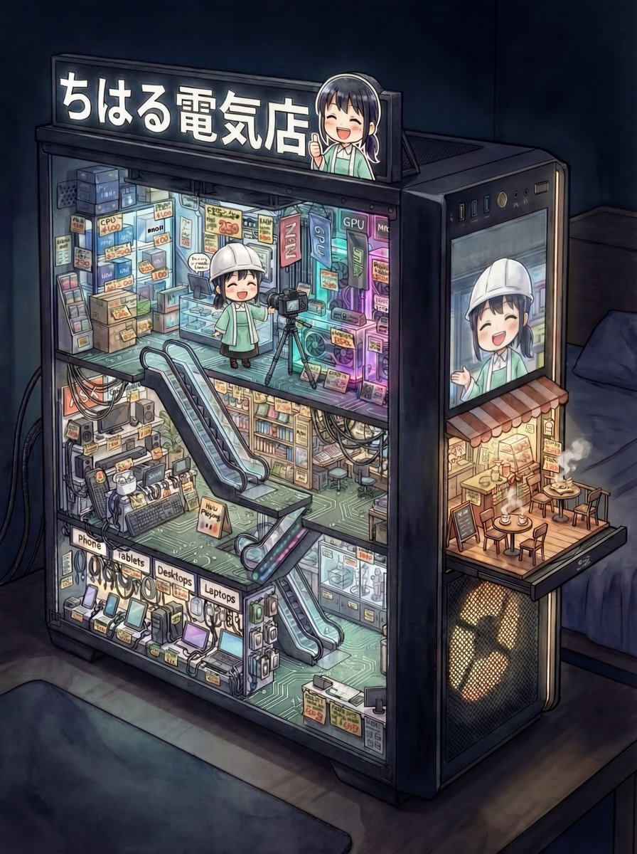 hiyodorixxxx's tweet photo. パソコンの中の家電量販店 https://t.co/HrnvHjXJXG