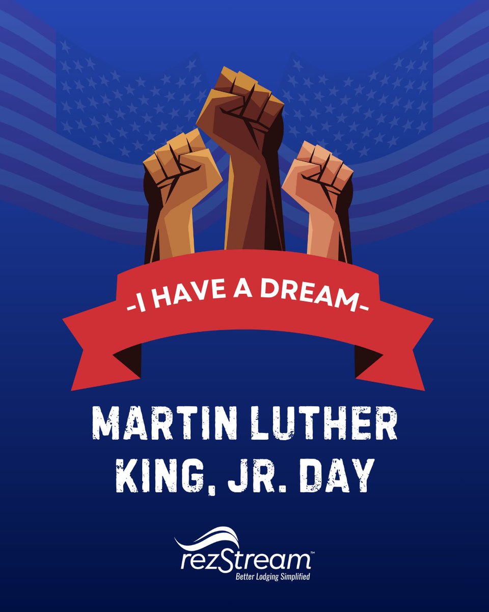 RezStream's tweet image. Today we honor Dr. Martin Luther King Jr. His courage, compassion, and commitment to justice continue to inspire us to stand up for equality and care for one another.
#MLKDay #rezStream #BetterLodgingSimplified