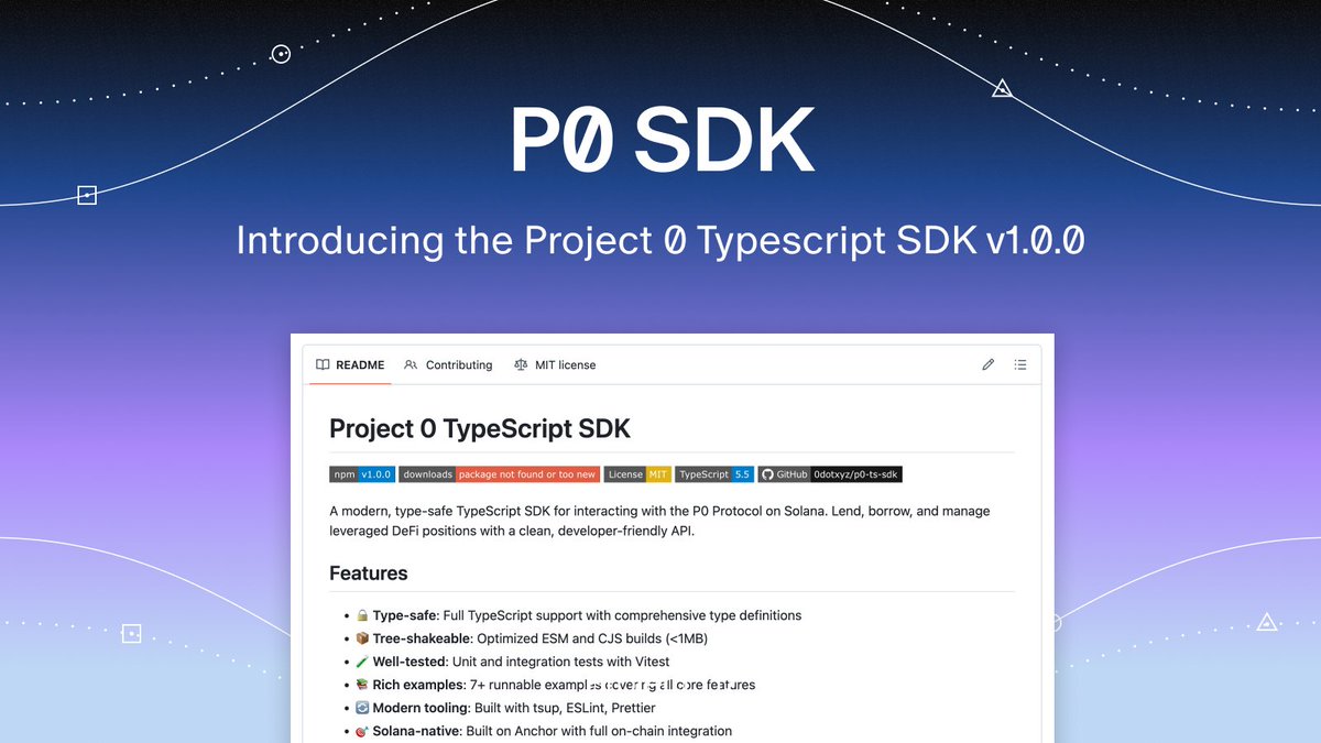 p0_eco's tweet image. Today, we're releasing new tooling and documentation for our 20+ ecosystem teams.

• DEX SuperAgg
• 3rd Party Points integration
• A new P0 SDK

Here's what you need to know: