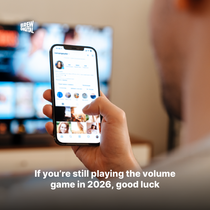 If you’re still playing the volume game in 2026, good luck.

People don’t want more content. They want content that’s actually worth stopping for.

 #Contentstrategy #Digitalmarketing #Marketingtrends